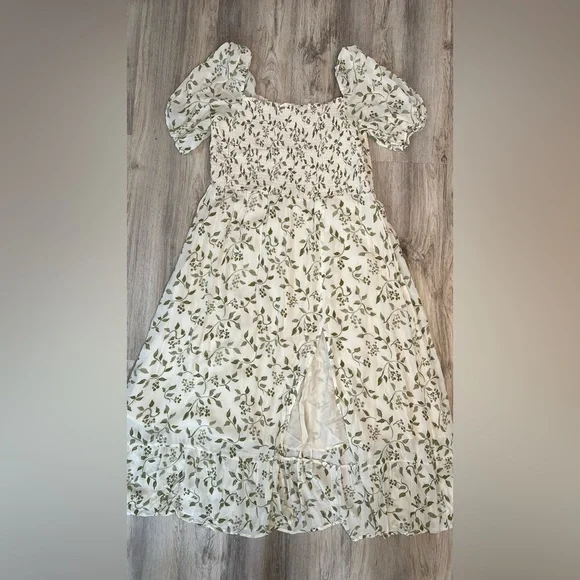 Reformation Floral Green Dress Size 3X‎ - Picture 5 of 14